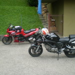 La mia moto e quella di Alex